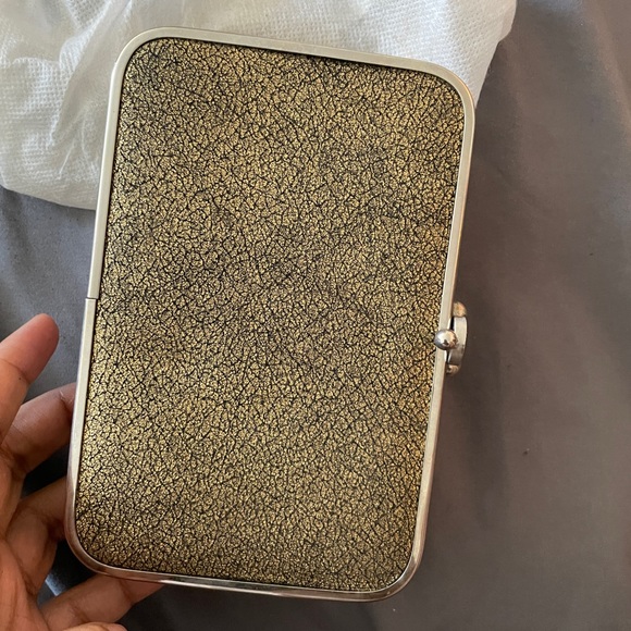 Multicolor metallic evening bag/clutch with silver hardware - Picture 7 of 7